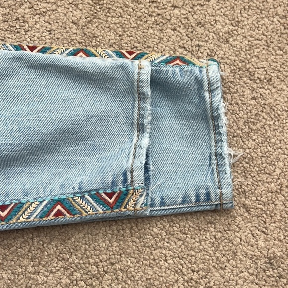 DRIFTWOOD Gizelle High Rise Embroidered Girlfriend Skinny Jeans Size 29 - Picture 9 of 9